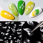 3D наклейки для ногтей с рисунком бабочек, цветов, Листьев, летние переводные наклейки для ногтевого дизайна, переводные наклейки, украшения сделай сам, дизайнерские аксессуары