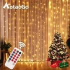 Рождественское украшение, светодиодная сказочная гирлянда, гирлянда для занавесок, лампы, USB гирлянда с дистанционным управлением для дома, Новогодняя лампа, праздничное украшение