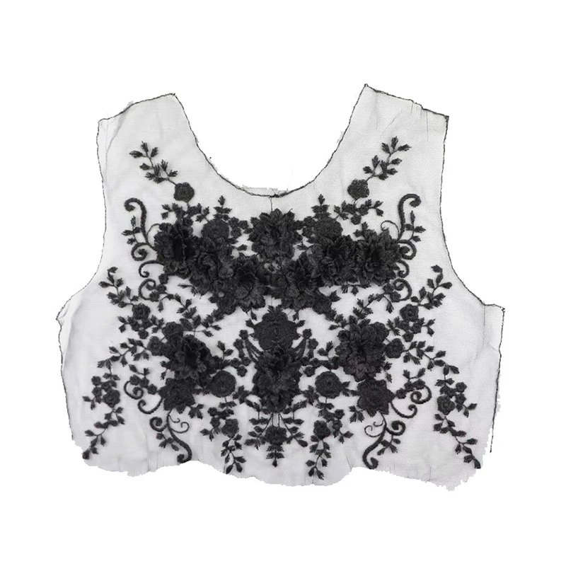 1 шт. сетчатый воротник для детской одежды аппликация с вышивкой кружевной