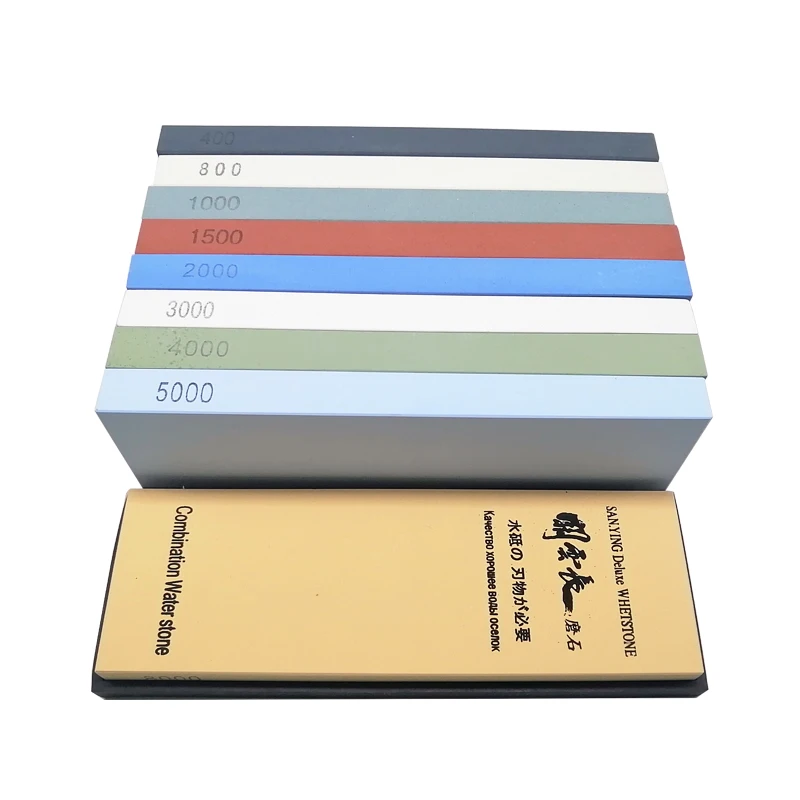 

Точильный камень 400 #-8000 # для кухонных ножей, 180*60*15 мм/7*2*0,5 дюйма