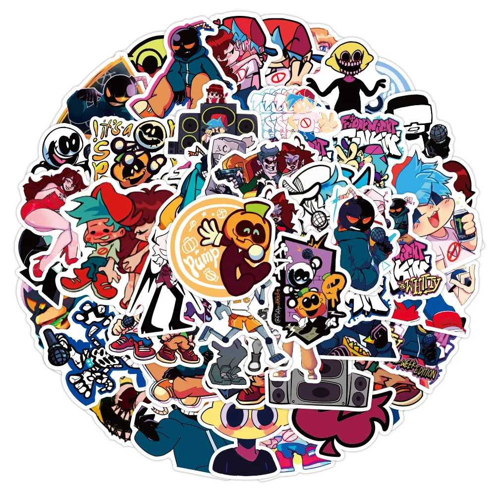 50 шт. новые наклейки из ПВХ с надписью пятница ночь |