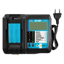 Power Tool Battery LCD Charger for Makita DC18RF Li-Ion Battery Rapid 3.5A Charger BL1430 BL1815 BL1830 BL1860 with USB port