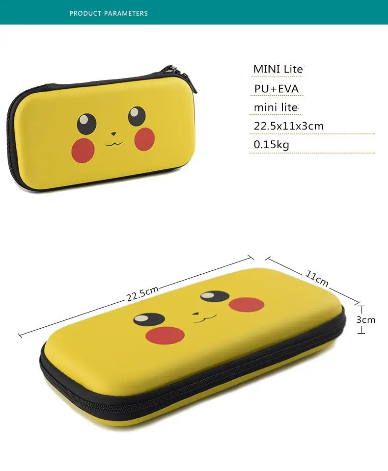 BEESCLOVER Портативный чехол для хранения для Switch Lite игровая консоль с мультипликационным принтом противоударный защитный чехол EVA d35