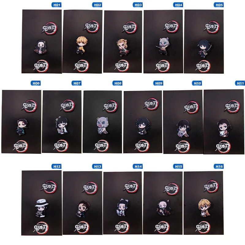 

Demon Slayer: Kimetsu No Yaiba Brooch, Anime PVC Brooch Pin For Clothes, Bags, Caps And Pencil Cases