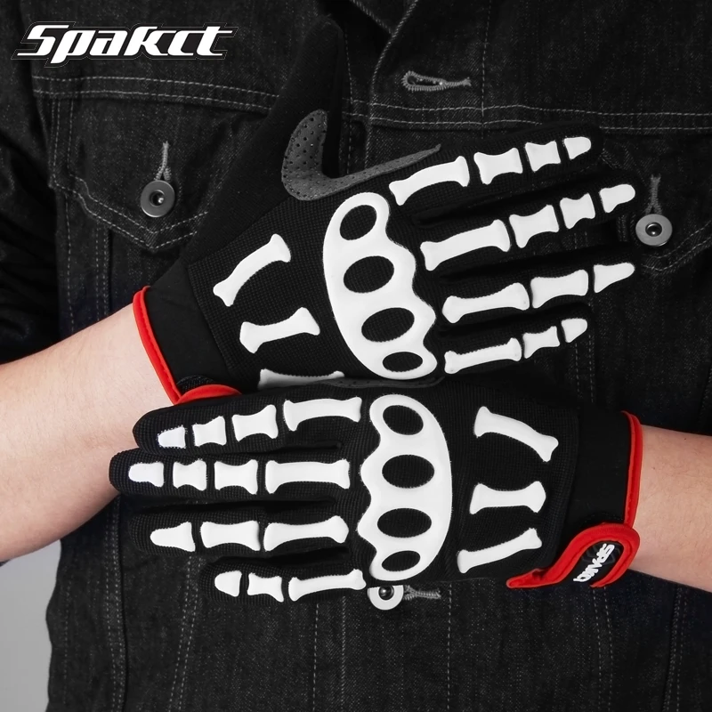 Spakct Sports Long Finger Cycling Gloves For Men Women Guantes Ciclismo Gel Riding MTB Bicycle Bike | Спорт и развлечения