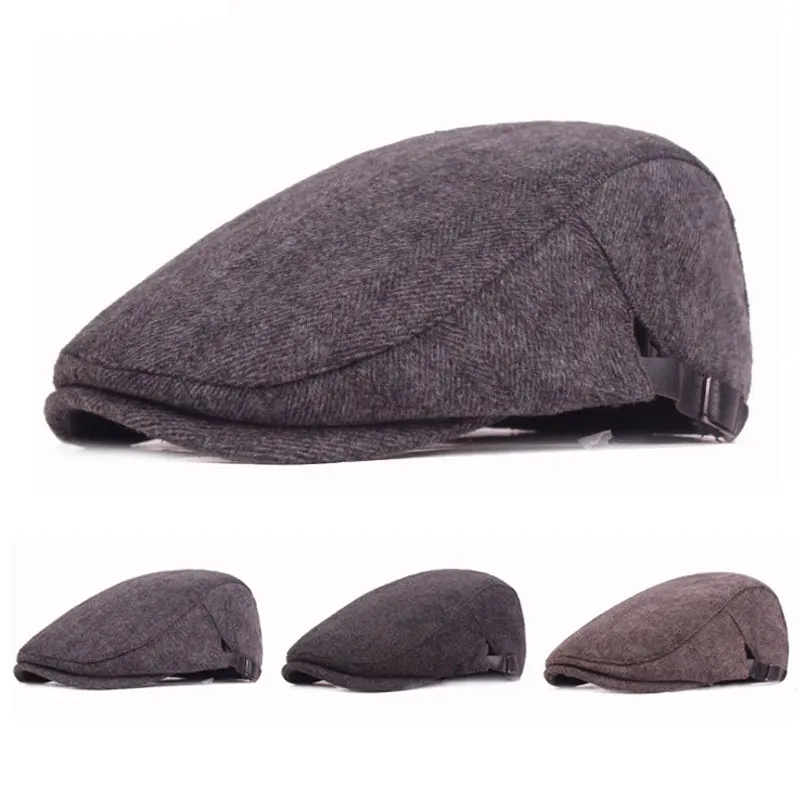 

Outdoor Winter Headwear Adjustable Beret Baseball Caps Stylish Sun Hats Peaked Cap Mesh Brim Fall Winter Duck Men's Cotton Beret