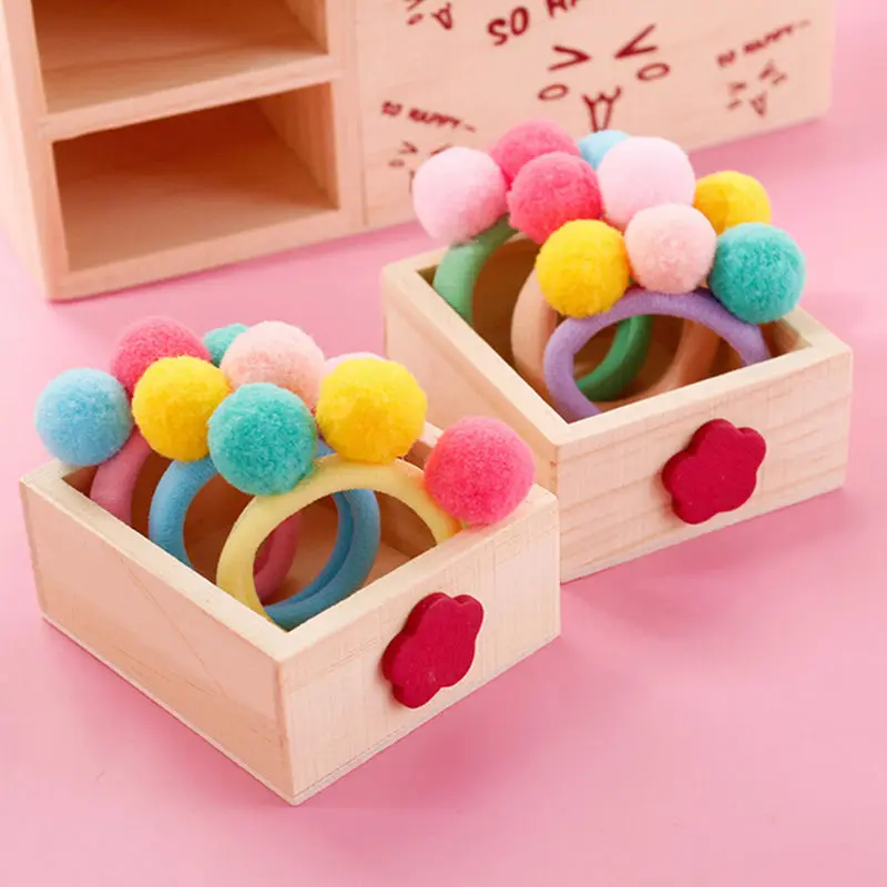 1 шт. резинка для волос с шариками девочек|Аксессуары девочек| |