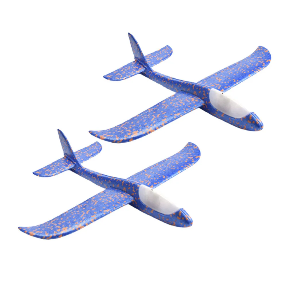 

2pcs 48cm LED Assembly Flying Glider Plane Light Weight Glowing Air Plane Fun Toys Party Favor for Kids Random Color