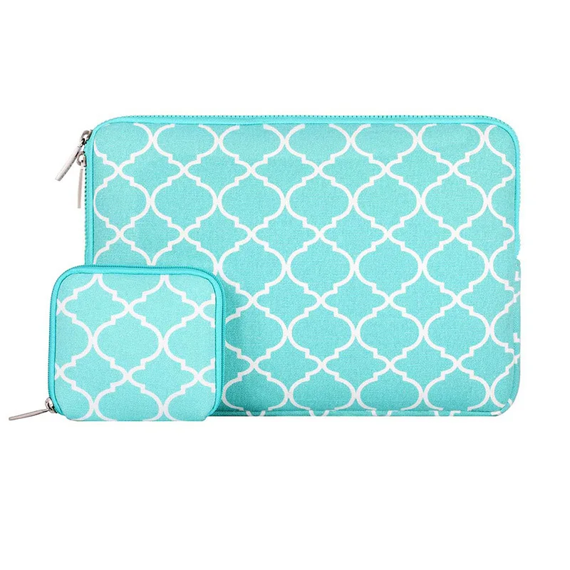 Quatrefoil Hot Blue MOSISO Холст сумка для ноутбука чехол для Тетрадь 11,6 12 13,3 15,6 дюймов чехол для ноутбука Macbook Air retina Pro 13 15 сенсорная панель - Цвет: Quatrefoil Hot Blue
