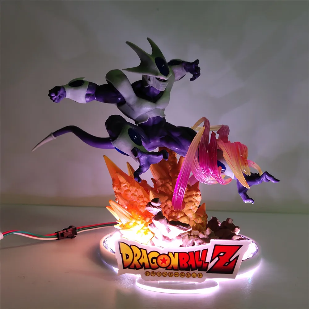 Dragon Ball Z Аниме Сон Гоку лопуха Kamehameha ПВХ светодиодный светильник Супер Saiyan игрушки фигурка Коллекционная модель Ночной светильник кукла
