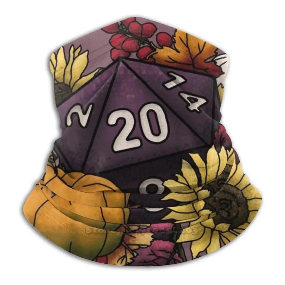 Урожай D20-Autumn Настольный игровой кости бандана шарф-маска шеи Теплый головной убор