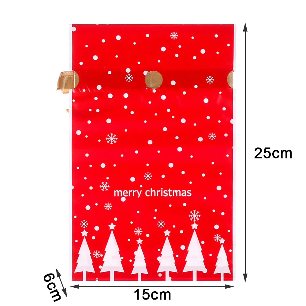 5 шт. Рождественский Подарочный мешок печенье конфеты снежинка/Санта-Клаус