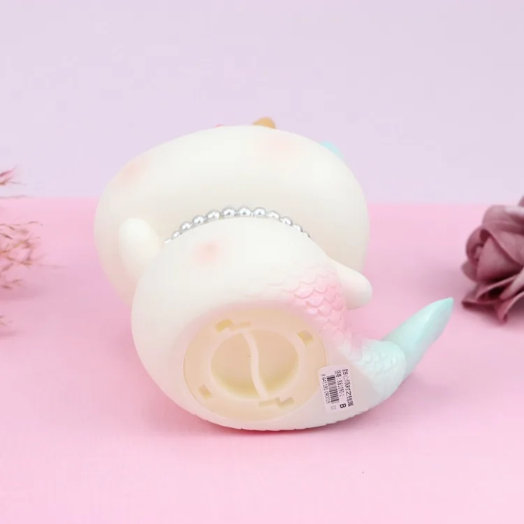 Копилка в виде русалки с градиентом милая животного для рабочего стола спальни