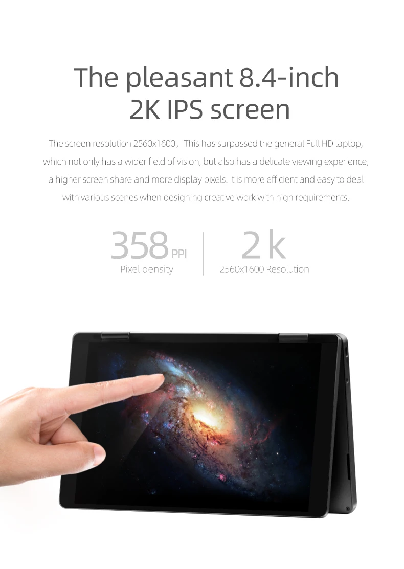 Топ ноутбук 8,4 дюймов Mix3Pro планшетный ПК intel quad core i5 10210Y 6M cache Backlitkeybaod Bluetooth 5G ips экран 16G 512G EMMC