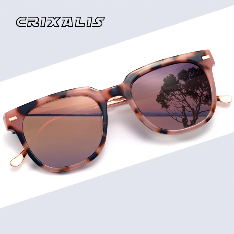 

CRIXALIS Classic Square Polarized Sunglasses For Women UV400 Luxury Brand Designer Sun Glasses Female Anti-Glare zonnebril dames
