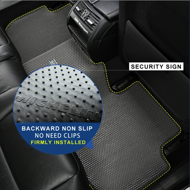 Сотовый двухслойный дизайнерский автомобильный коврик скрывает грязь EVA ковер