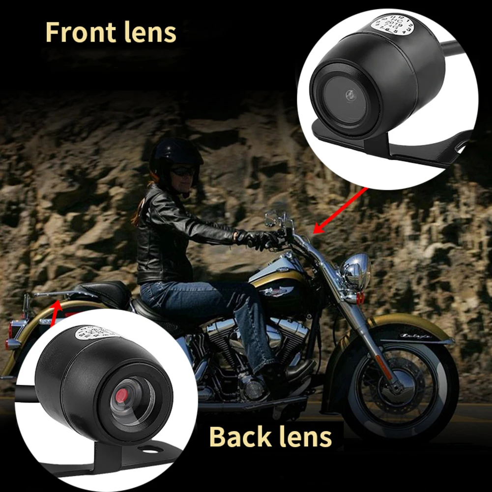 1080P HD Motorcycle Camera DVR System Dual Channel Loop Recording Dash Cam Double Lens Front Rear Driving Record Night Vision |