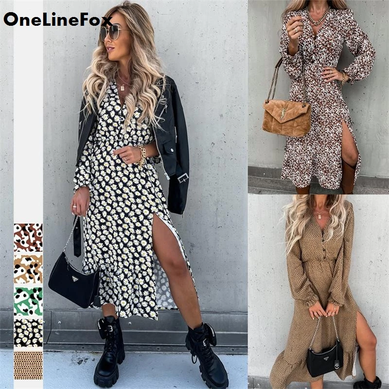 

Женское платье с длинным рукавом, на пуговицах