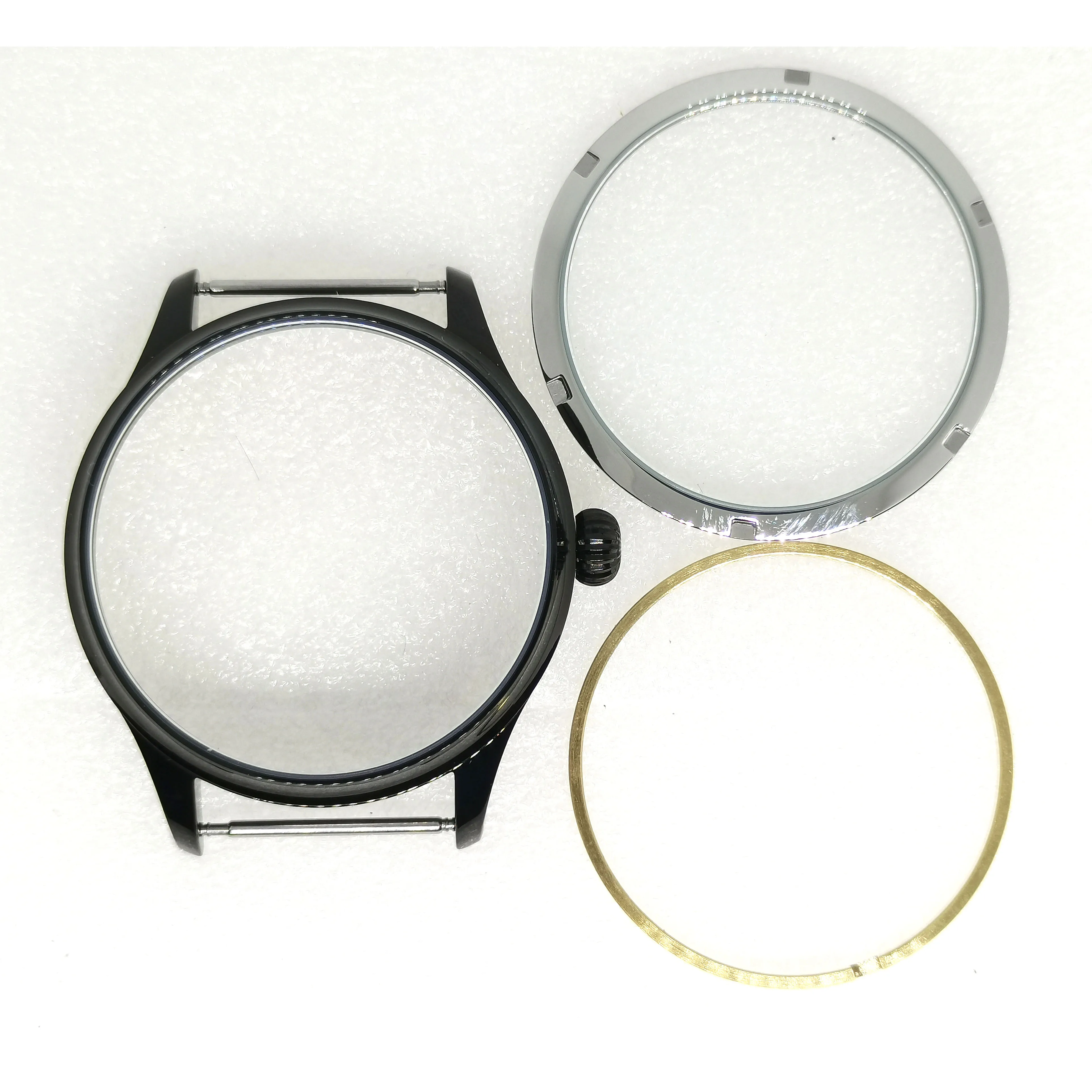

Watch Part 44MM Black Case 316 Stainless Steel Fit St36 ST3620 Eta6498/6497 Manual Winding Movement