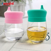 bpa free baby cup lid learn self drink water cover spill proof cup cap safe silicone sippy cover for kids leak proof accessories