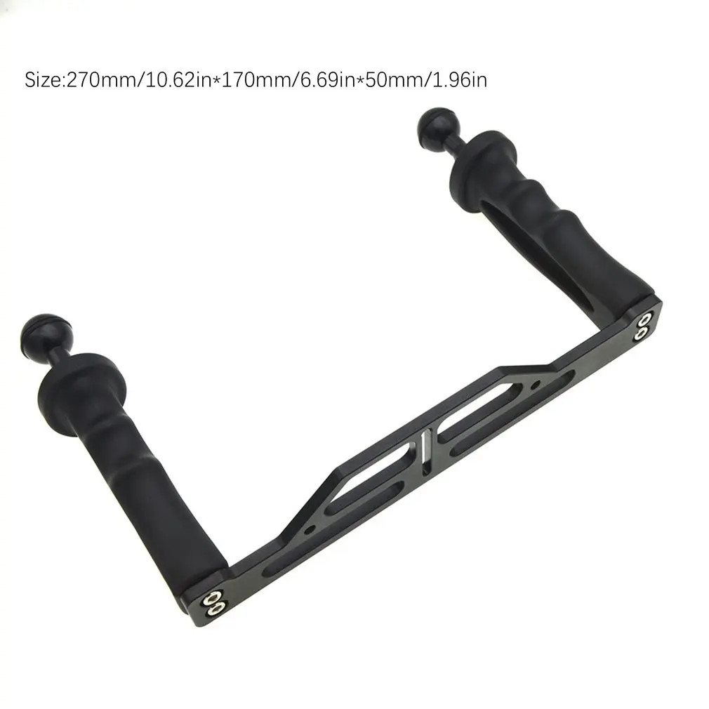 Metal Handheld Stabilizer Rig Tray Handle Hand Grip Underwater Scuba Diving Tray Mount LED Light For GoPro 6/5/4/3+/3