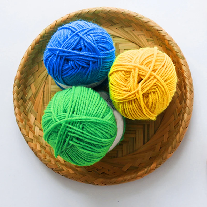 Оптовая продажа! Популярные цвета бамбуковая Вязаная хлопковая пряжа детская