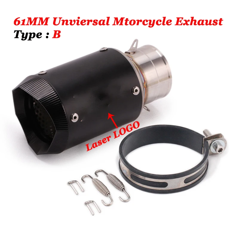 Универсальный выхлопной глушитель для мотоцикла из титанового сплава 61 мм CBR1000