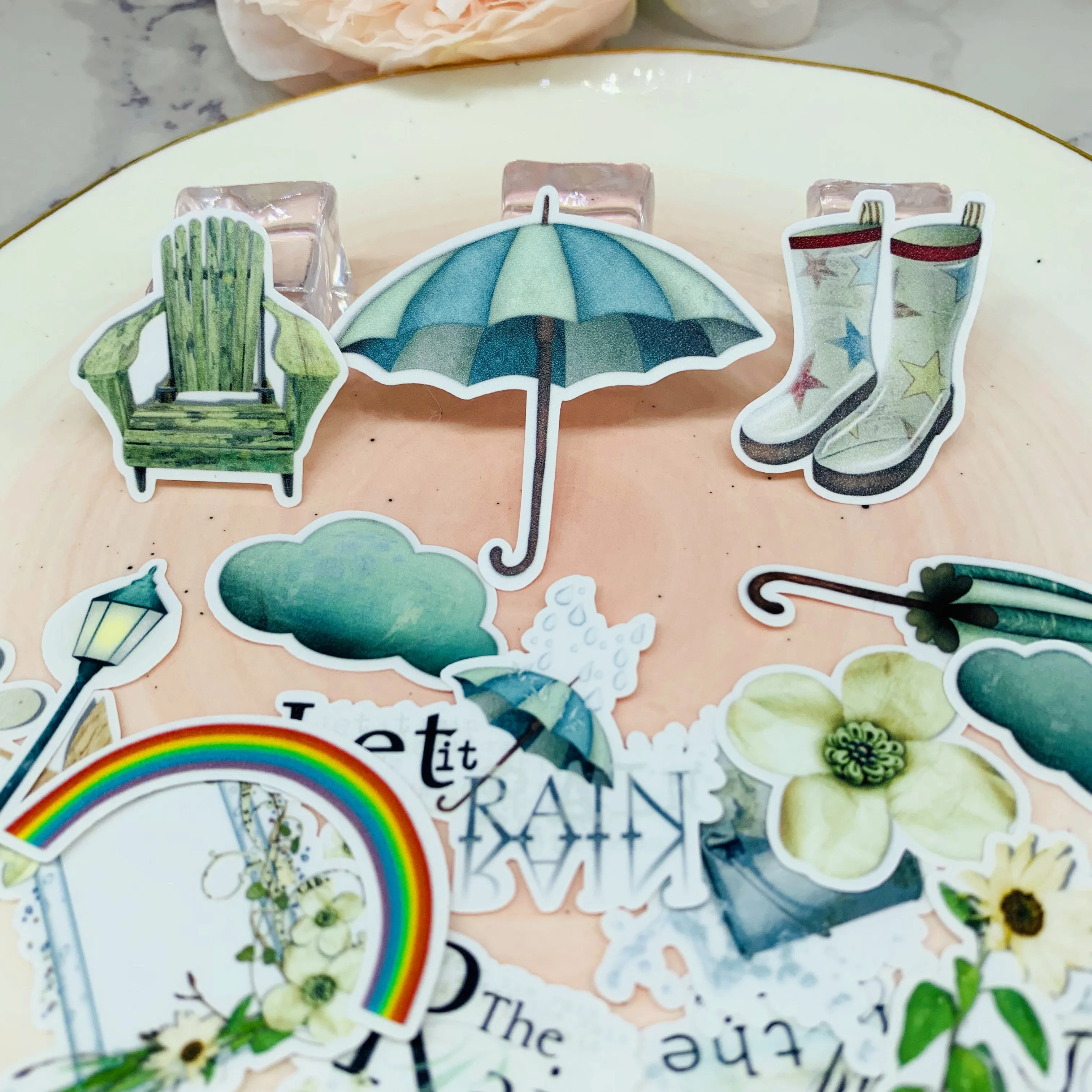 

28 шт. стикеры в стиле дождливых дней, Стикеры для рукоделия и скрапбукинга, s книга, декоративная наклейка, DIY канцелярские принадлежности