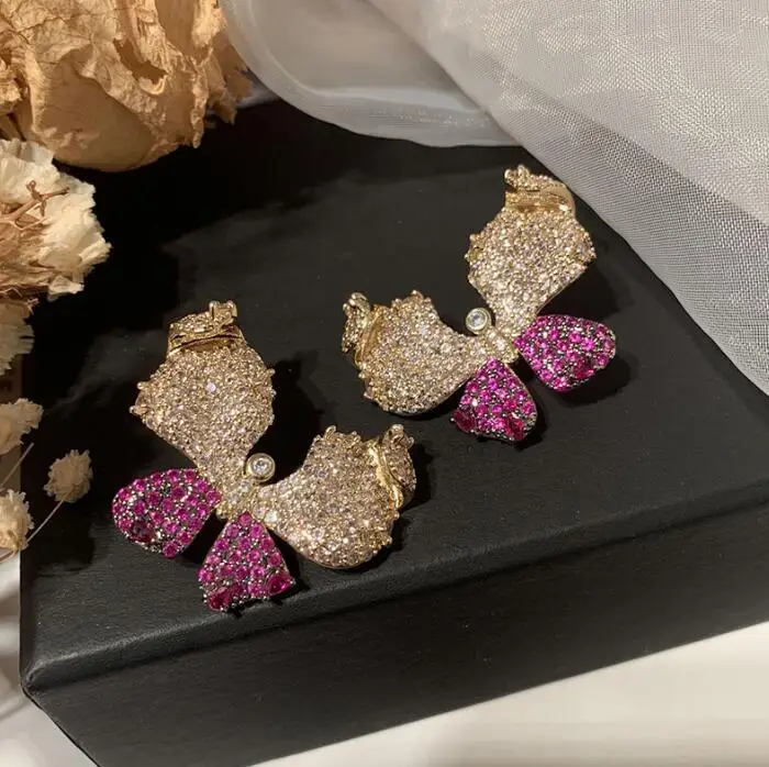 

Женские серьги-бабочки из серебра 925 пробы, Лепестковые