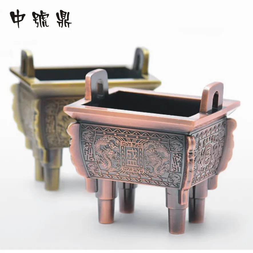 

1Pc Ancient China Bronze Incense Burner Holder for Incense Stick Coil Bottle Tripod Incense Holder Home Decor Atmosphere