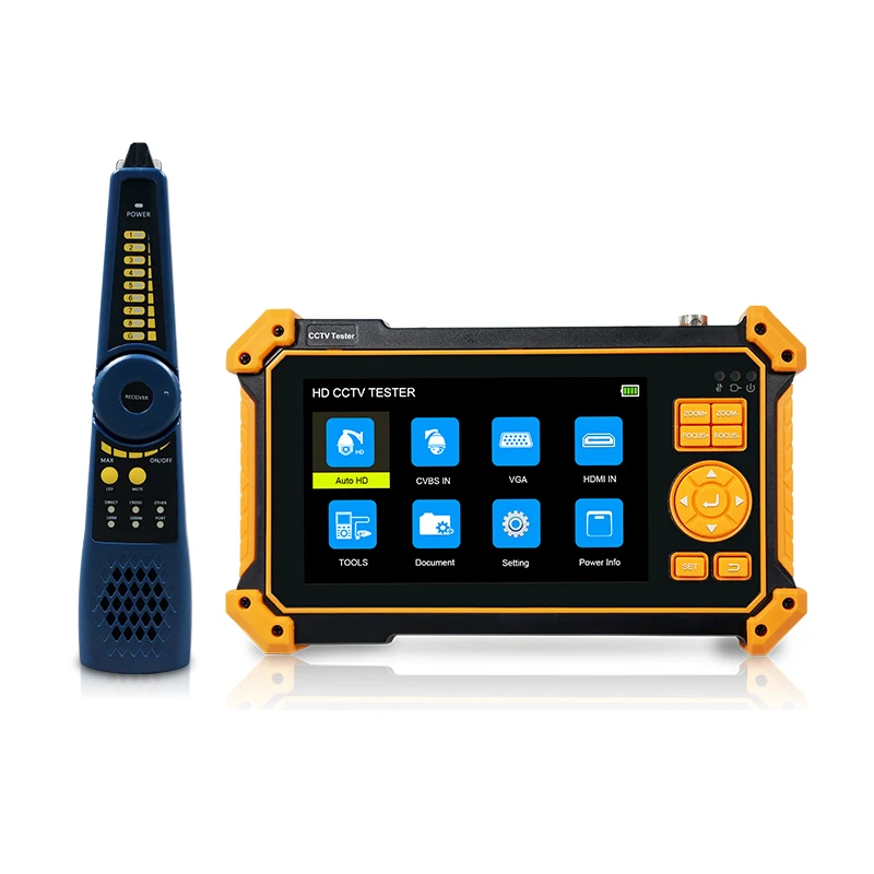 

WANGLU 8MP CVI TVI AHD Analog VGA & 4K HD input HD Coaxial CCTV Tester with cable tracer