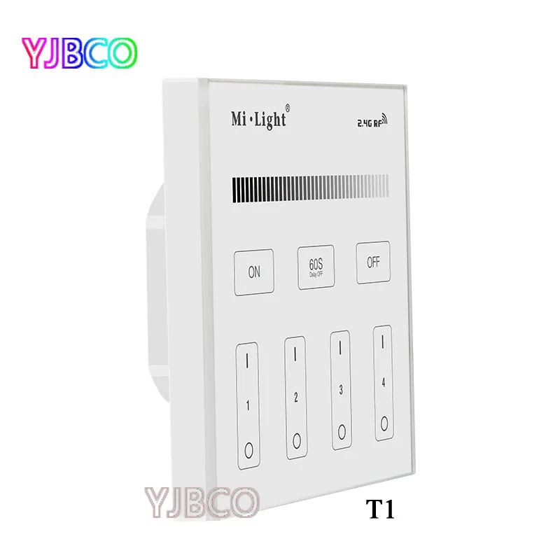 Умная сенсорная панель Miboxer 2 4G T1/T2/T3/T4 4-Zone светодиодный диммер с контроллером