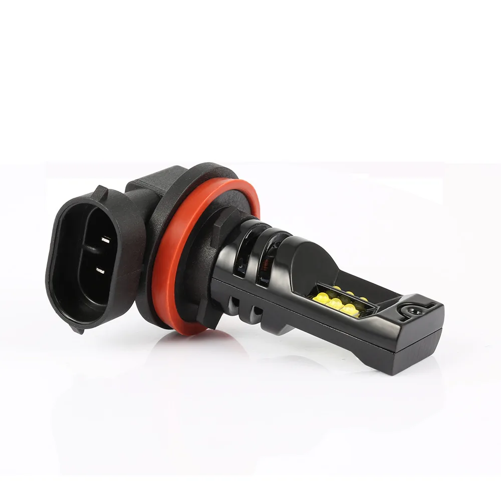FORTEK 2pcs 1200Lm H11 H8 светодиодный светодиодные фары лампы белые ходовые огни Противотуманные фары 6000K 12V дальнего света
