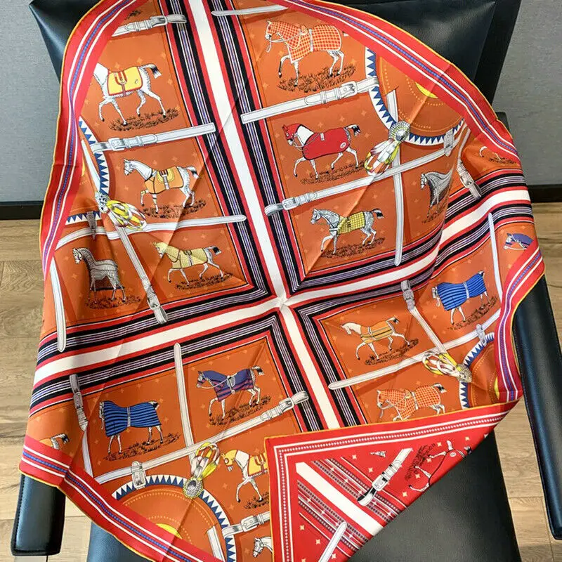 

Шарф-Бандана Женский, из 100% саржевого шелка, 90 х90 см