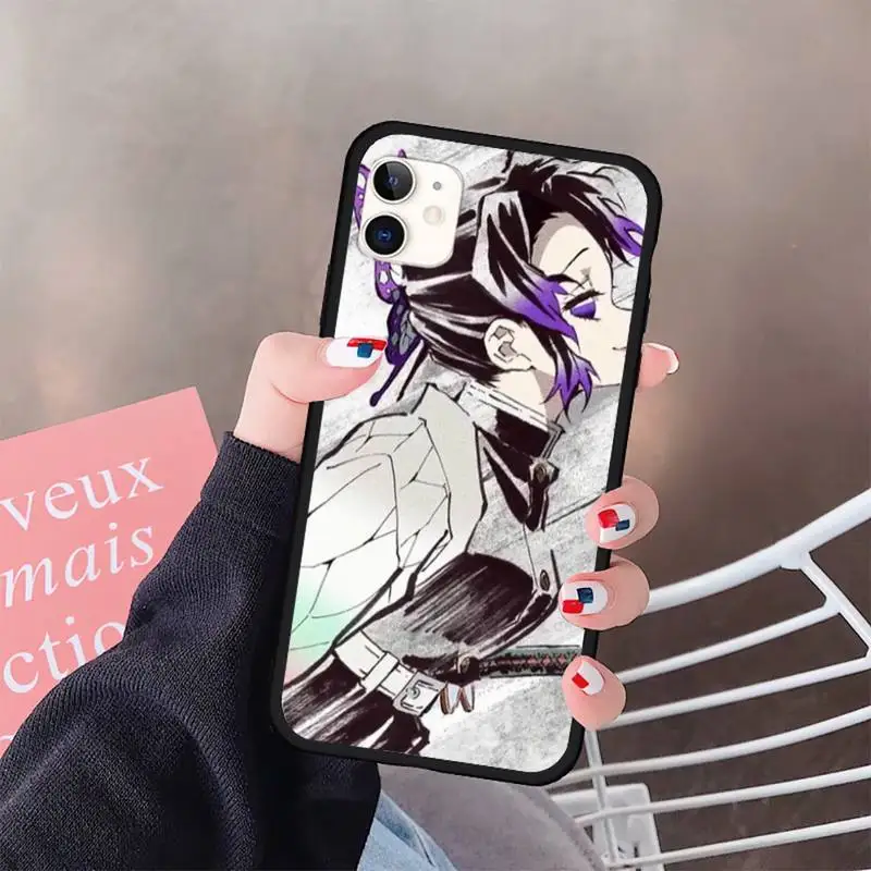 

Kochou Shinobu Demon Slayer Phone Case for iPhone 11 12 pro XS MAX 8 7 6 6S Plus X 5S SE 2020 XR mini