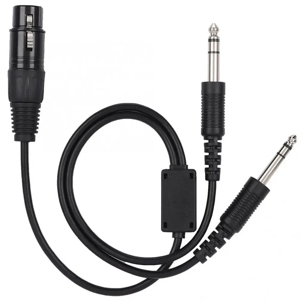 Для Airbus XLR для GA Dual Plug 5-контактный кабель адаптера гарнитуры авиационный