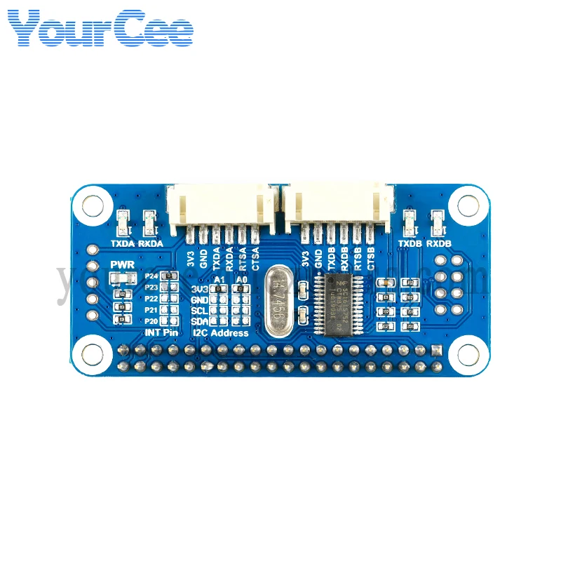2-канальный последовательный порт UART для Raspberry Pi 4B/3B +/Zero W плата расширения