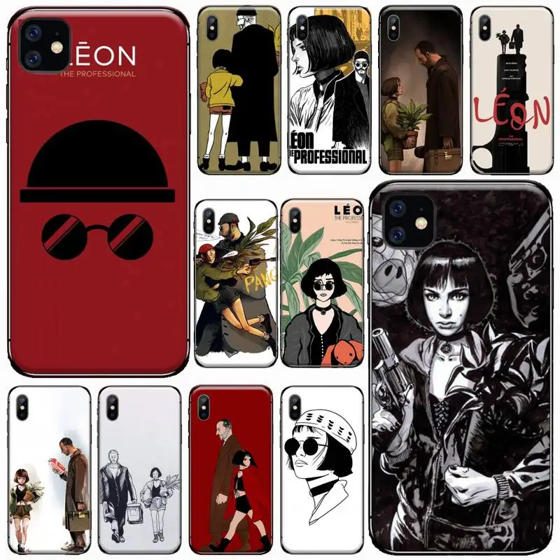 

Leon Matilda Natalie Portman Phone Case for iPhone 11 12 pro XS MAX 8 7 6 6S Plus X 5S SE 2020 XR Soft silicone Cover Funda