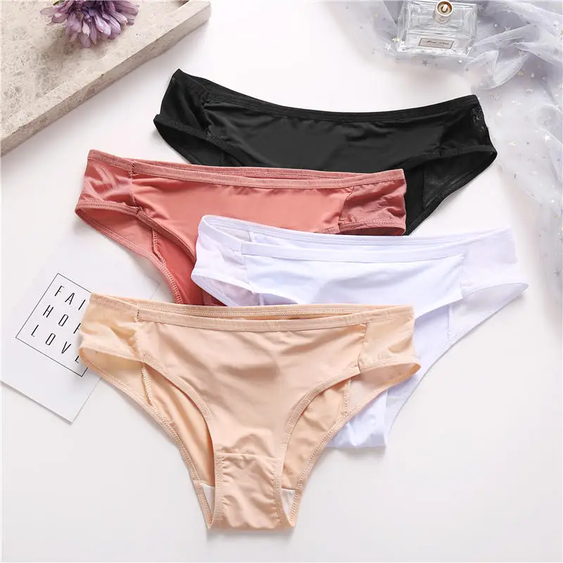 3 шт./компл. партия трусики для женщин удобное гладкое нижнее белье мягкое трусы