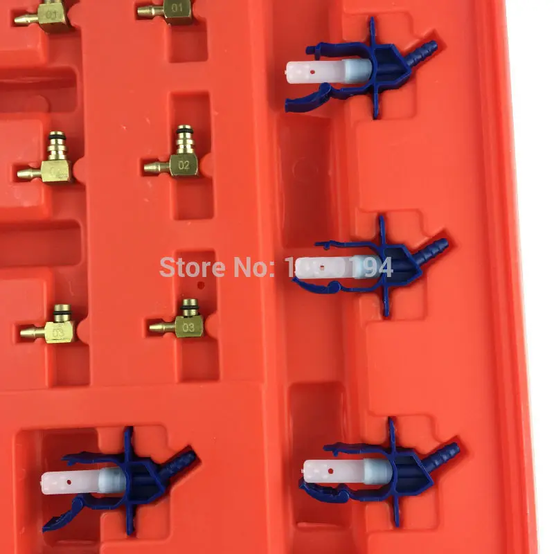 Дизельный инжектор Common Rail расходомер с 24 адаптерами тестер топливной линии набор