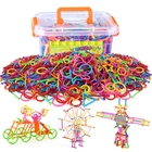 370-1450 шт. сборные строительные блоки Волшебная палочка Smart Stick Магнитный конструктор Развивающие игрушки для детей, Y011