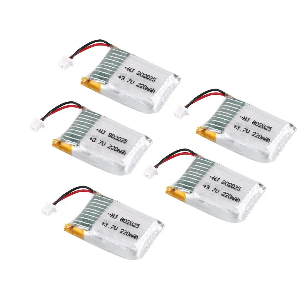 3 7 V 220 мА/ч Перезаряжаемые Аккумулятор для беспилотника Lipo батарея литиевая RC с