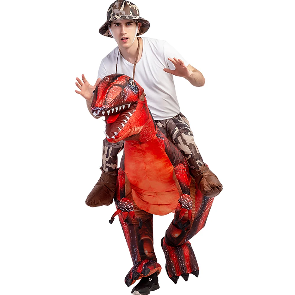 Костюм-талисман Velociraptor T REX надувной для взрослых аниме косплей динозавр воздух