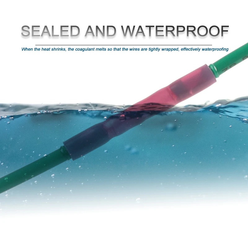 Термоусадочные соединители для стыковых проводов 10/30/50 шт. AWG 24-10 0 3-мм 2