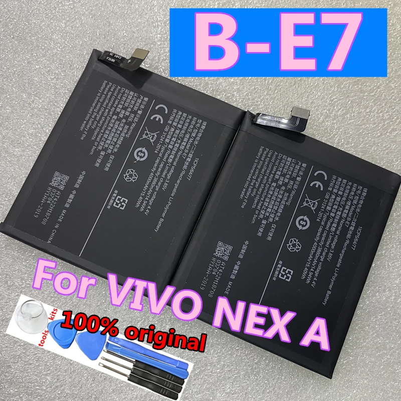 Новый оригинальный 4000 мА/ч B-E6 B-E7 Батарея для VIVO NEX S/NEX A/NEX Замена батареи сотового