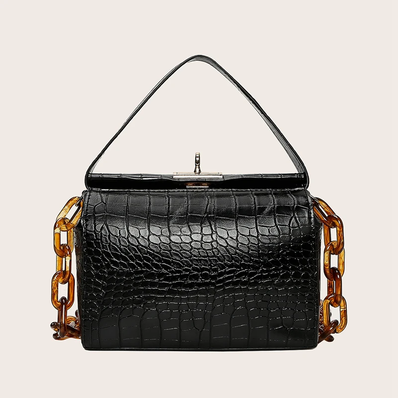 

THREEPEAS Fashion Chain Women Purses Bags Capacity Flap Ladies Handbags Box Shape Luxury Crossbody Bags For Women Sac A Main