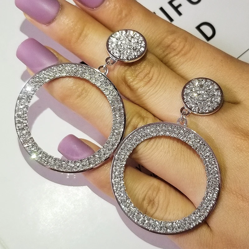 2021 Новое поступление большие круглые серьги для женщин подарок на день Святого