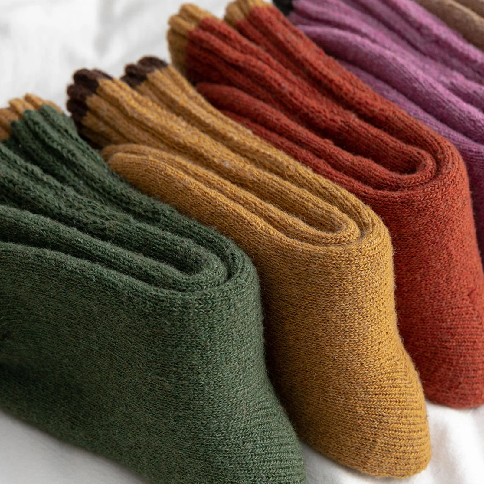 

5 Pairs Of Women Socks Cotton Set Winter Soft Warm Comfortable Chaussette Girl Short Fashion Socking Hiver Female Sockes