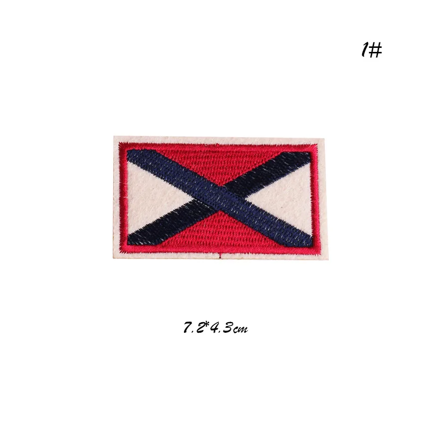 Нашивки с флагом термоклейкие нашивки для одежды полосатые Квадратные значки