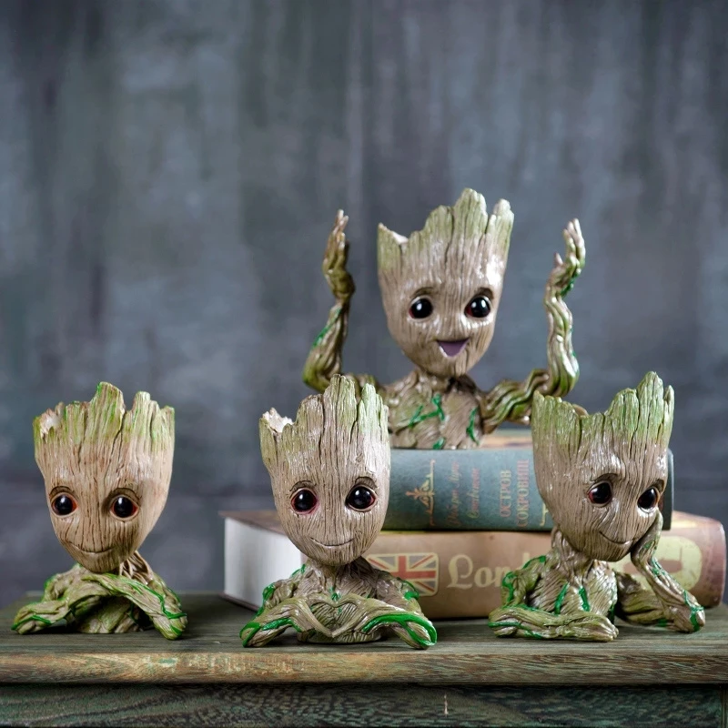 

LIUXDIV Creative Miniature Groot Fairy Succulent Flowerpots Desktop Decoration Ornaments Gifts Garden Decoration Flower Pots